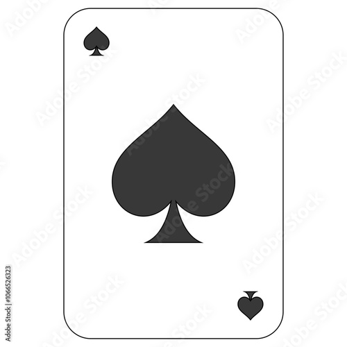 Ace Playing Card Vector