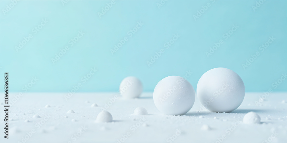 Merry Christmas and happy new year concept, Happy snowman standing in Christmas winter background, Copy space, Merry Christmas and happy new year concept, Happy snowman standing in Christmas winter background, Copy space,