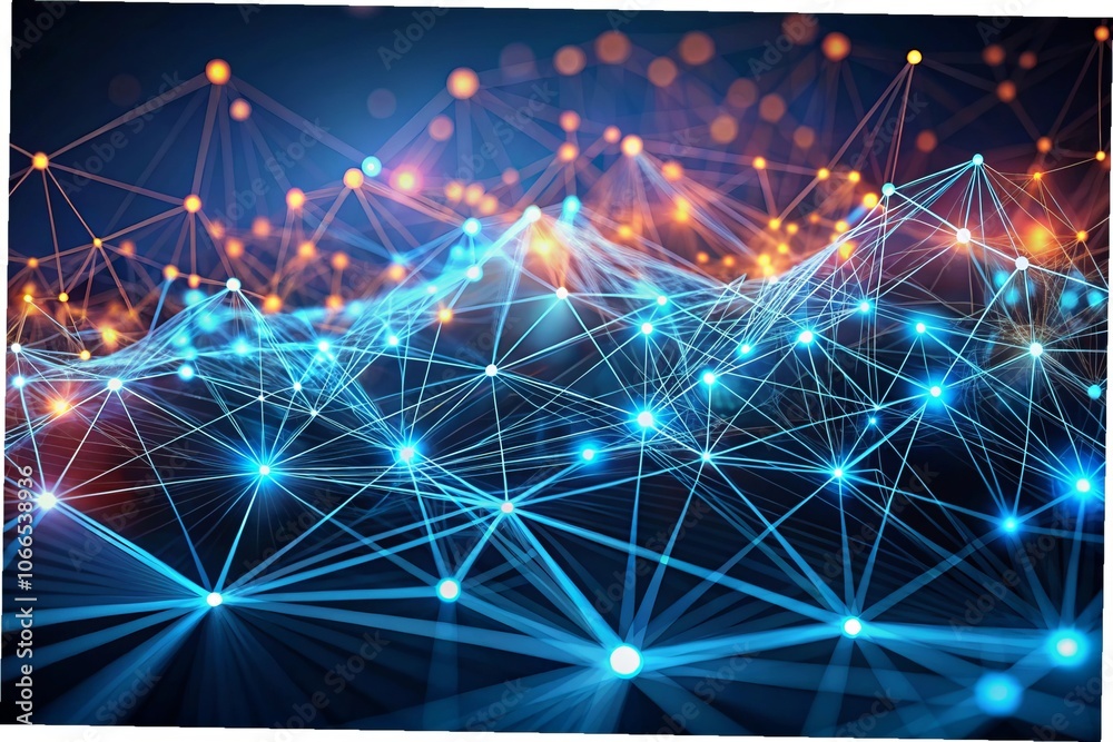 a computer generated image with a blue and pink background with connected lines a computer generated image with a blue and pink background with connected lines