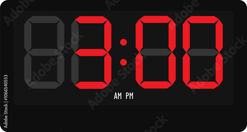 3 : 00 Digital watch