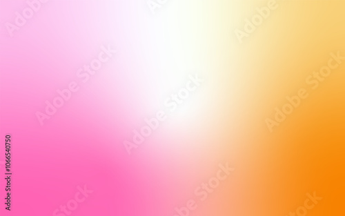 Soft Gradient Abstract Background: Minimalist Blend of Pink, white & yellow