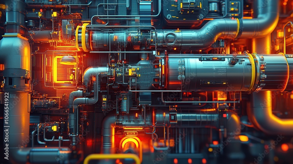 Futuristic Industrial Machine Futuristic Industrial Machine