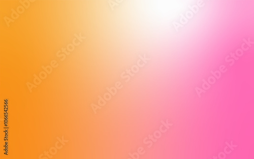 Soft Gradient Abstract Background: Minimalist Blend of Pink, white & yellow