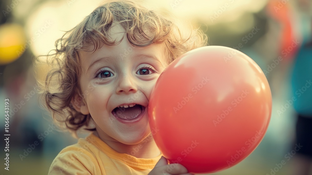 Portrait of a Young Boy with a Red Balloon Portrait of a Young Boy with a Red Balloon