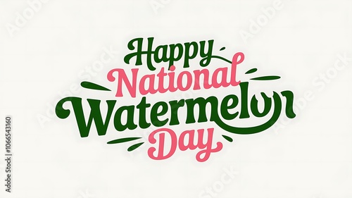 Happy National Watermelon Day Greeting Card