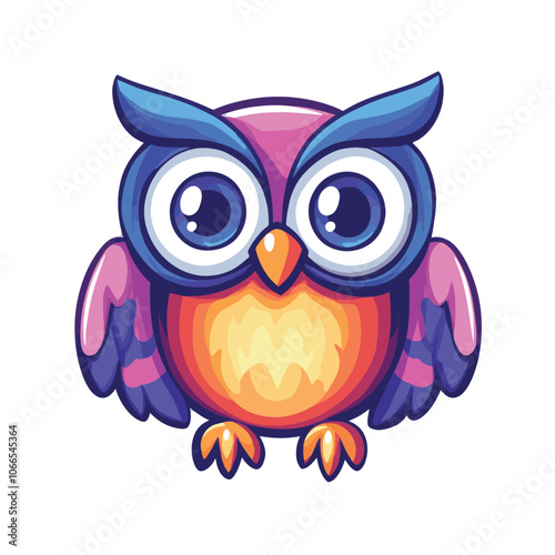 colourfull owl vector