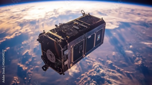 Ion drive for small satellites, enabling precise positioning and long-duration missions in space photo