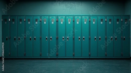 Sleek Digital Lockers in School Hallway