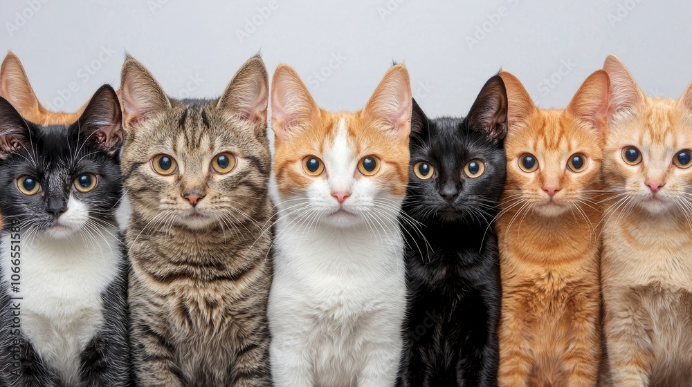 Cats Waiting for Adoption at Fundraising Event Cats Waiting for Adoption at Fundraising Event