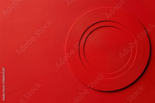 Concentric circle target in red, symbolizing clarity, success, and staying on course, ideal for motivational and business-related themes photo