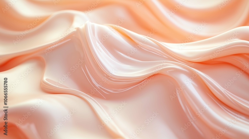 Obraz premium 3D Rendering of Collagen Enhanced Skin Surface