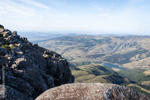 View from a mountain peak in the eastern cape