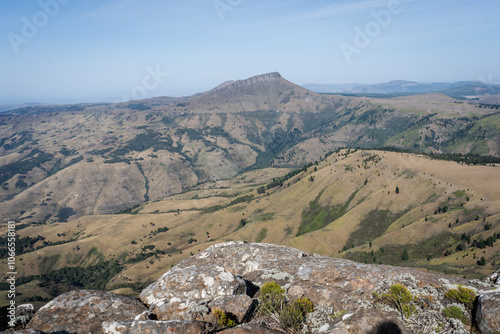 View of the Hogsback mountain in the eastern cape
