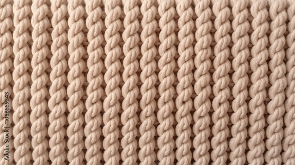 Beige knitted fabric texture with elastic band pattern, rich texture Beige knitted fabric texture with elastic band pattern, rich texture