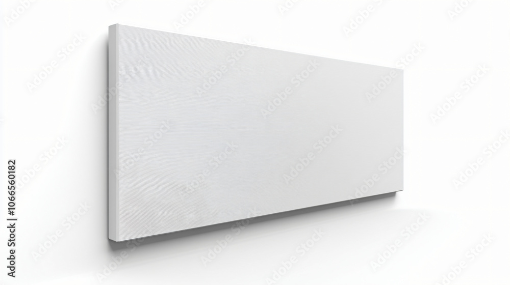 Large Wall-Mounted Menu Board Mockup on White Background Large Wall-Mounted Menu Board Mockup on White Background
