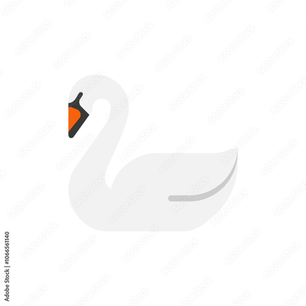 Fototapeta premium Swan Emoji 