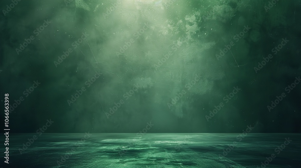 Fototapeta premium Green Background with Faint Texture and Bright Center