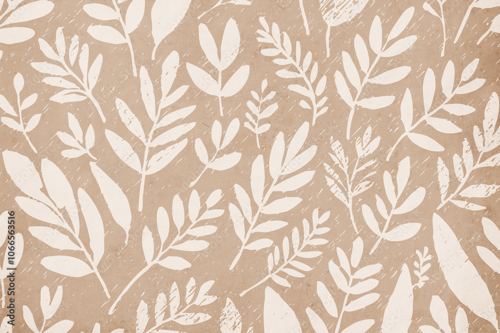 Botanical background. Abstract plant shapes. Minimalist illustration for printing on wall decorations. Botanical background. Abstract plant shapes. Minimalist illustration for printing on wall decorations.