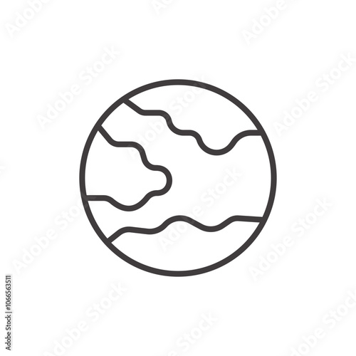 Biosphere Icon isolated on white background. Vector icon.