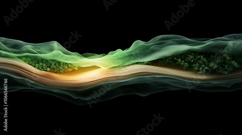 Wallpaper Mural Magnified View of Plant Stem Layers Torontodigital.ca