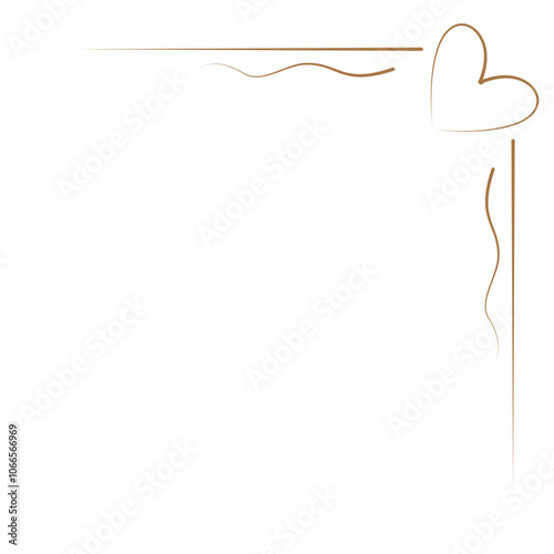 Corner Border Decoration Gold