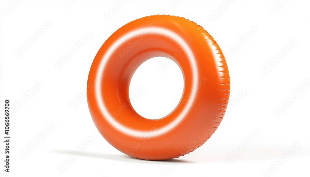 Inflatable pool float in fun shape isolated on white 3D illustration, isolated on white background Inflatable pool float in fun shape isolated on white 3D illustration, isolated on white background
