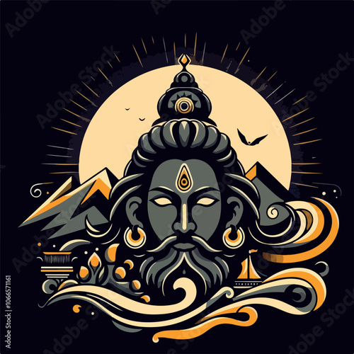 parshura jayanti illustrtion