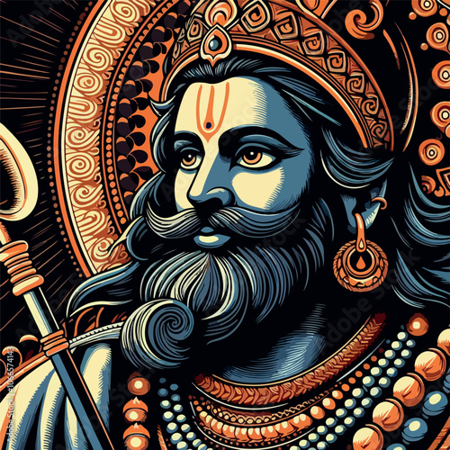 parshura jayanti illustrtion