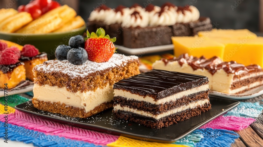 Colorful Display of Mexican Desserts on a Table Colorful Display of Mexican Desserts on a Table