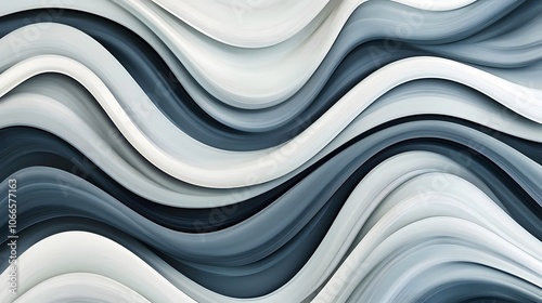 Curvy Slate Gray Wave Patterns Abstract Background