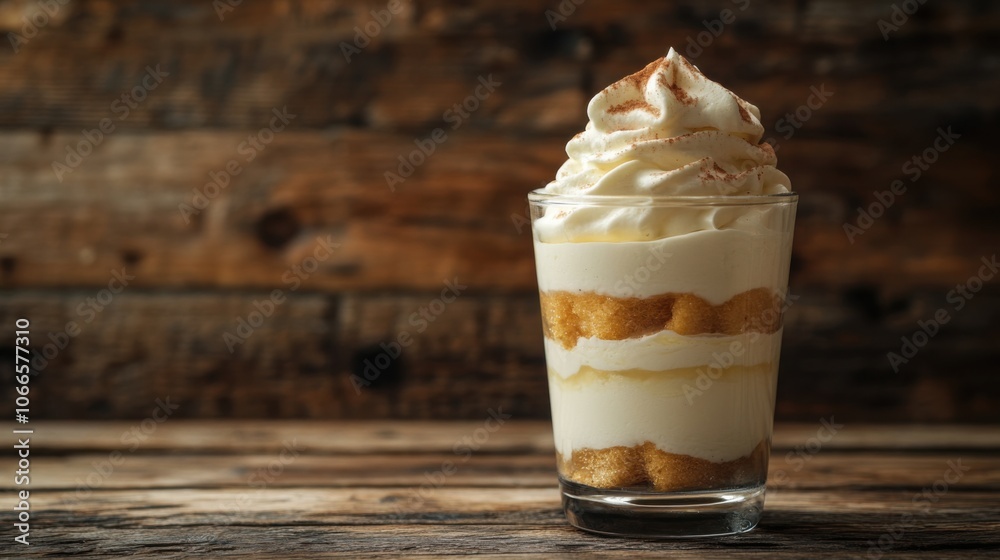 Creamy Vanilla Parfait in Layered Glass Presentation
