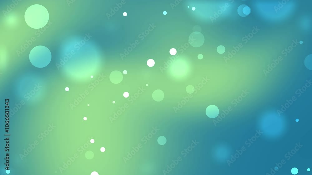 Blue and green blurred background with white circles suitable for presentations, website design, graphic design projects, social media posts, and branding.