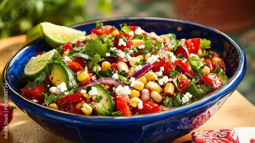 Vibrant Mexican Style Roasted Corn Salad