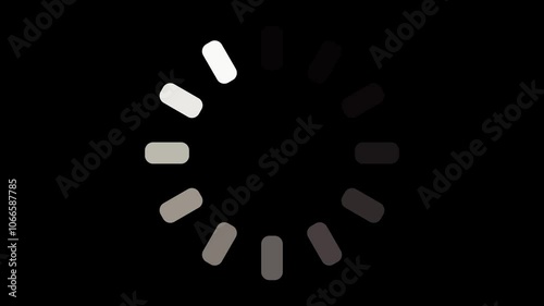 Loading circle animation on transparent background. Full HD. 4K photo