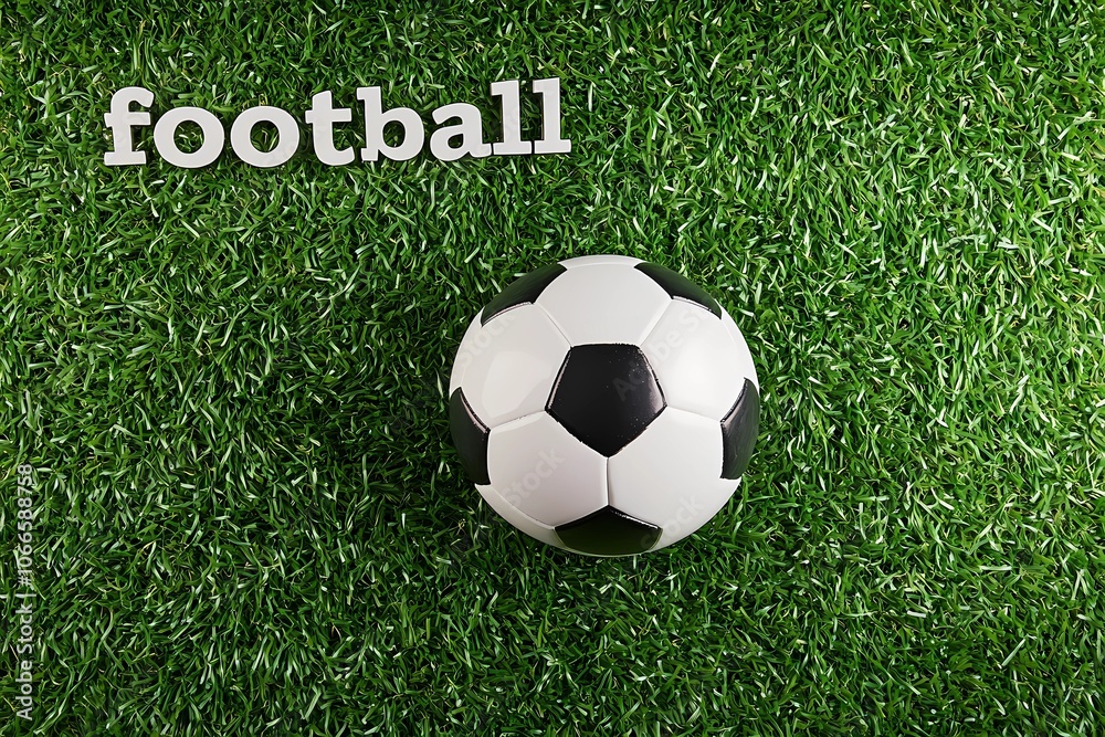 Obraz premium Dynamic sports-themed background layout for versatile football designs, with abstract elements to enhance visual engagement in websites, ads, or print materials