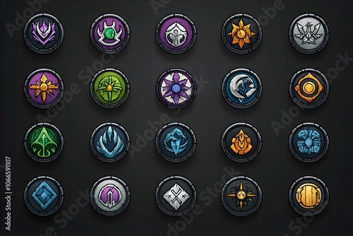 icon emblem symbol warcraft epic fantasy illustration