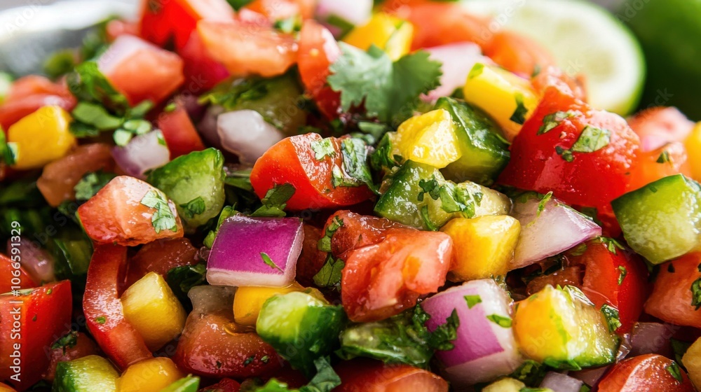 Colorful Mexican Fruit Salad with Lime Dressing Colorful Mexican Fruit Salad with Lime Dressing