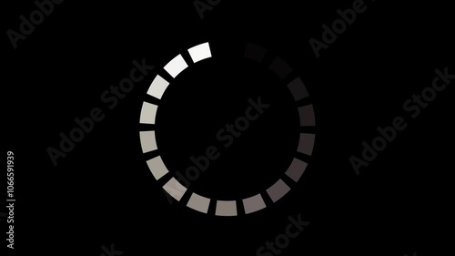 Loading circle animation on transparent background. Full HD. 4K photo