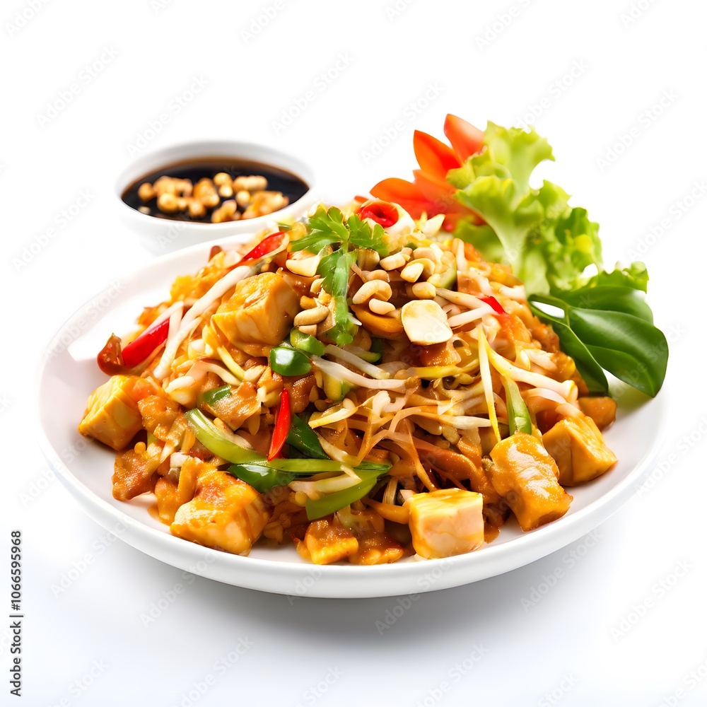 an elegant delicious homemade Food meal isolated on a White background an elegant delicious homemade Food meal isolated on a White background