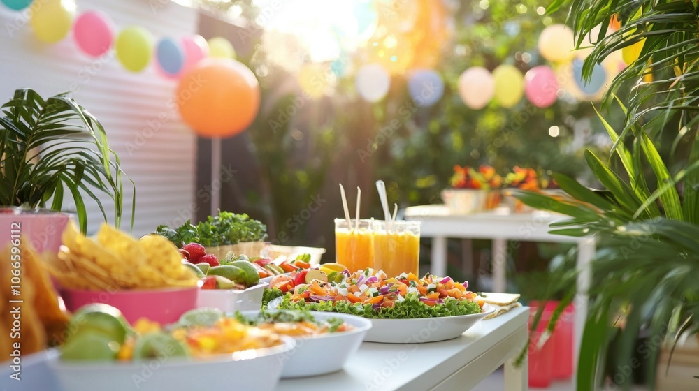 Inviting Taco Bar Setup for a Fun Party Celebration Inviting Taco Bar Setup for a Fun Party Celebration