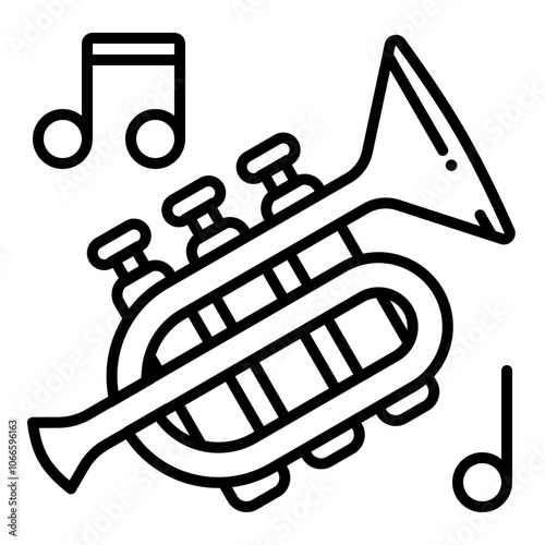 illustration of a trumpet