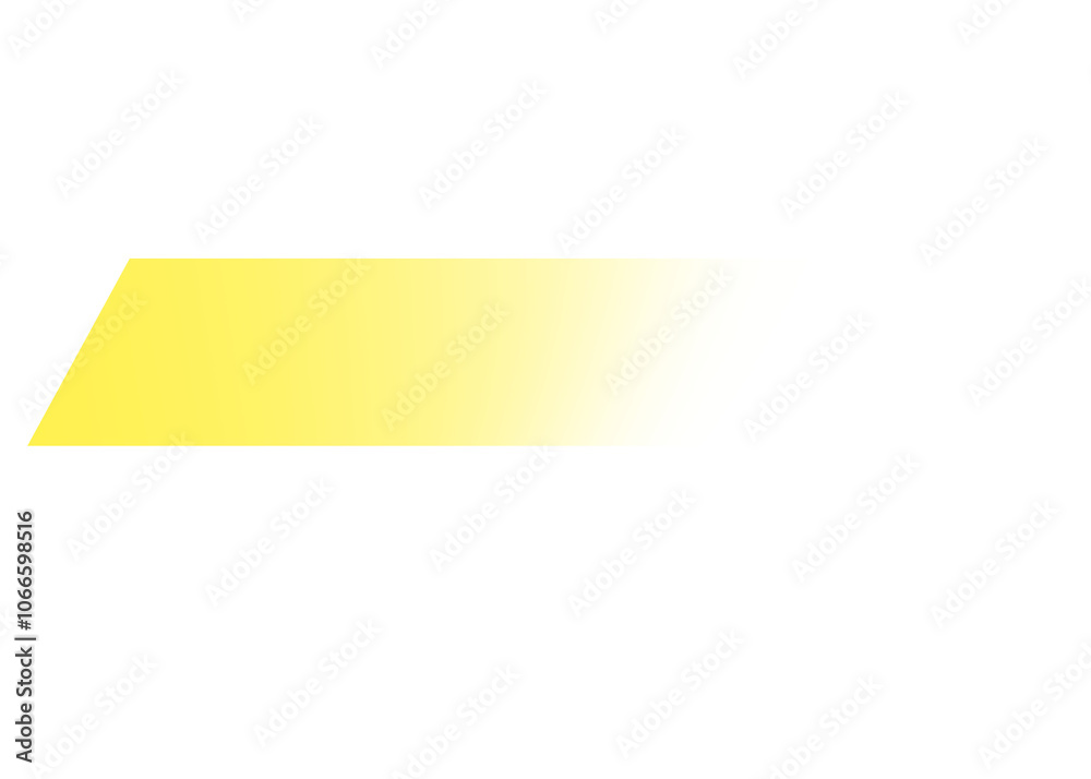 Yellow gradient shape on transparent background Yellow gradient shape on transparent background