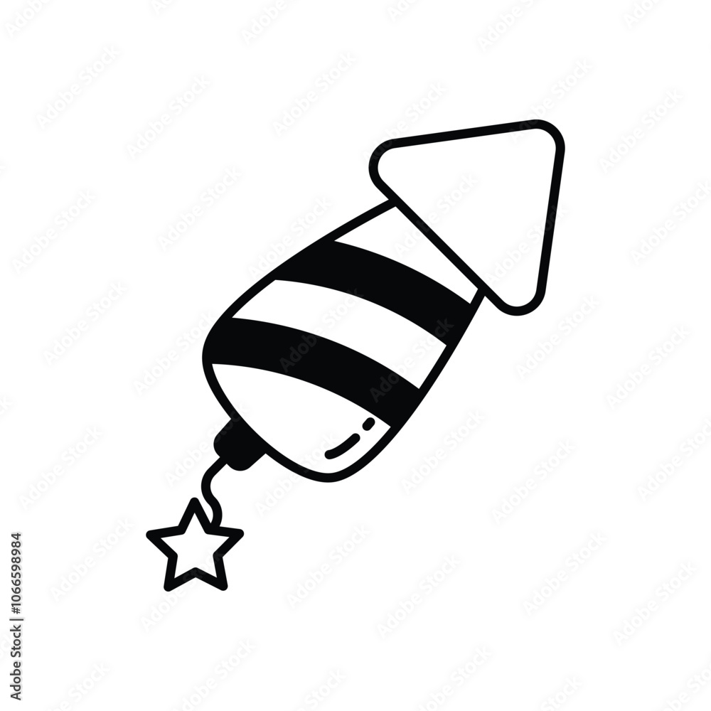 Independence Day Fireworks vector icon stock illustration Independence Day Fireworks vector icon stock illustration