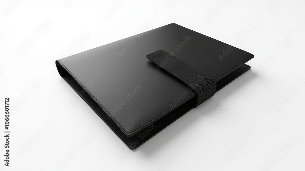 High-quality portfolio file folders with smooth leather, suitable for branding or corporate projects.