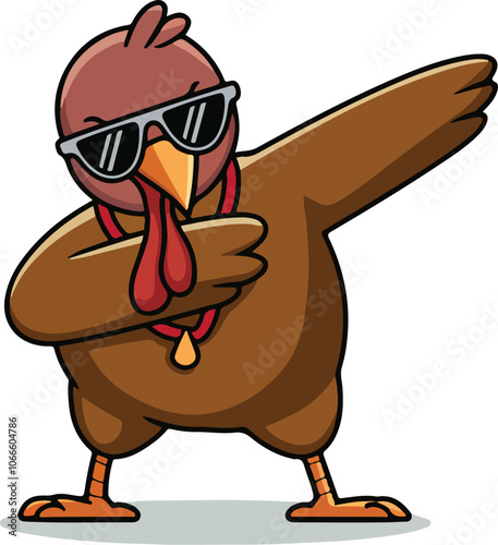 funny thanksgiving turkey dabbing dance
