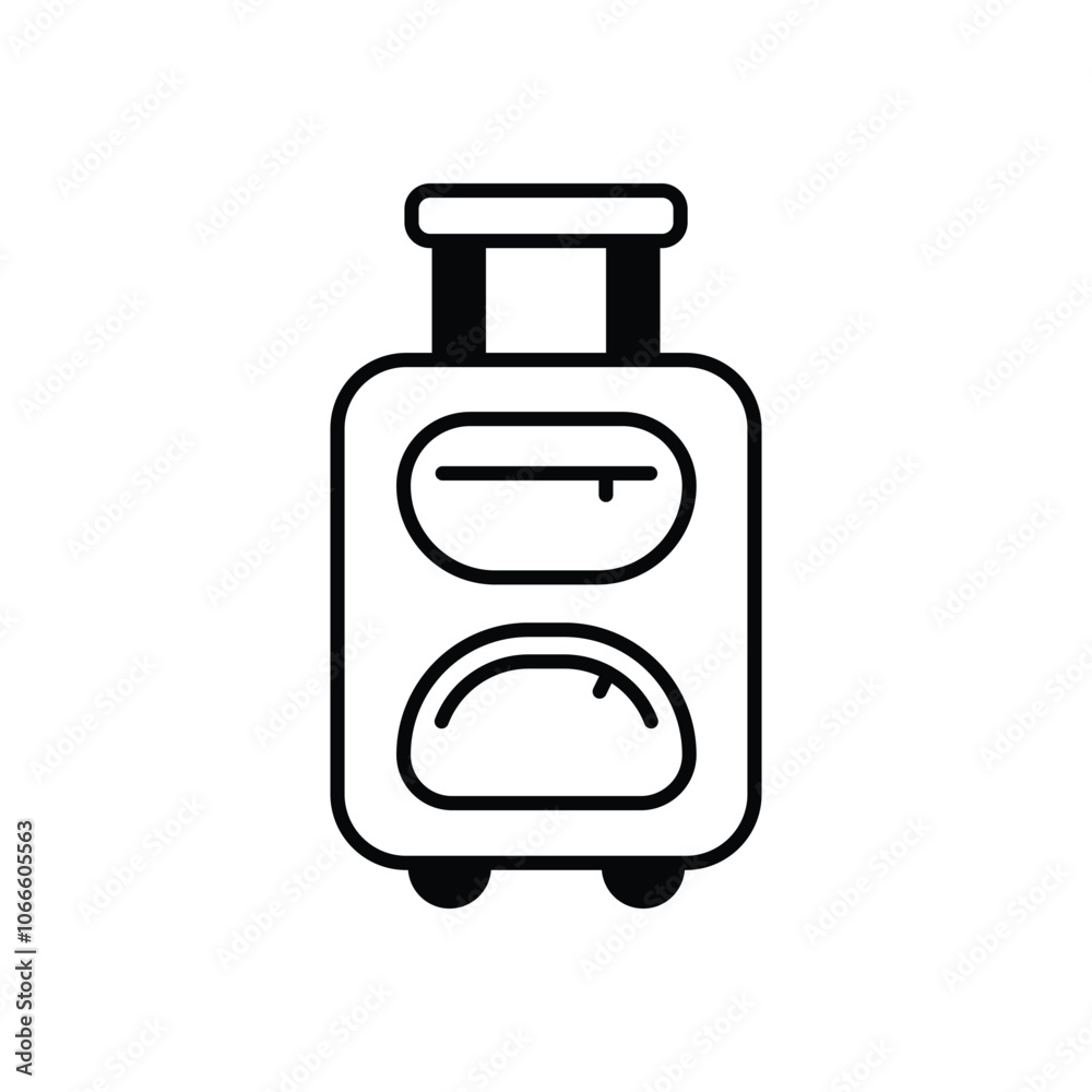 Travel Bag vector icon stock illustration Travel Bag vector icon stock illustration