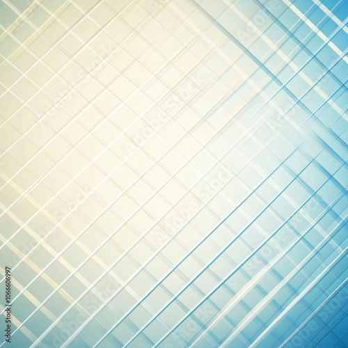 Abstract geometric background with white and blue lines.