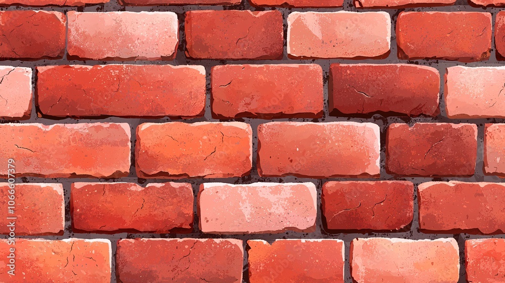 Obraz premium Seamless Brick Wall Pattern for Background Design