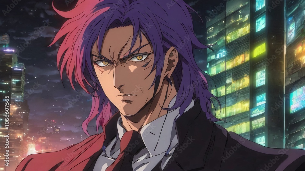 90s anime villain close up old style 90s anime villain close up old style