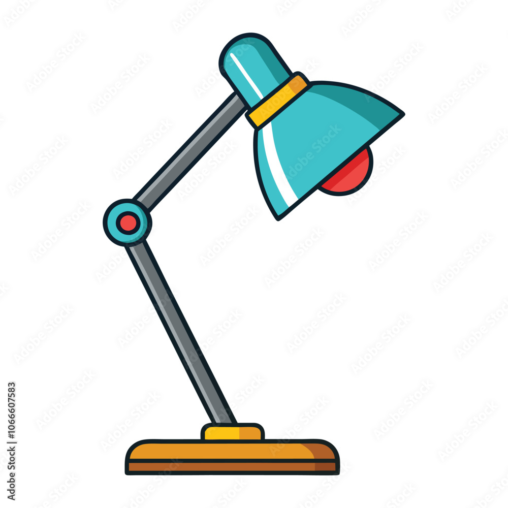 desk lamp vector design on white background desk lamp vector design on white background